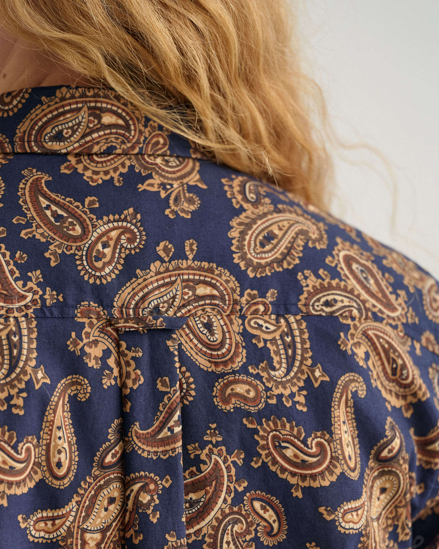 Regular Fit Paisley Cotton Voile Shirt