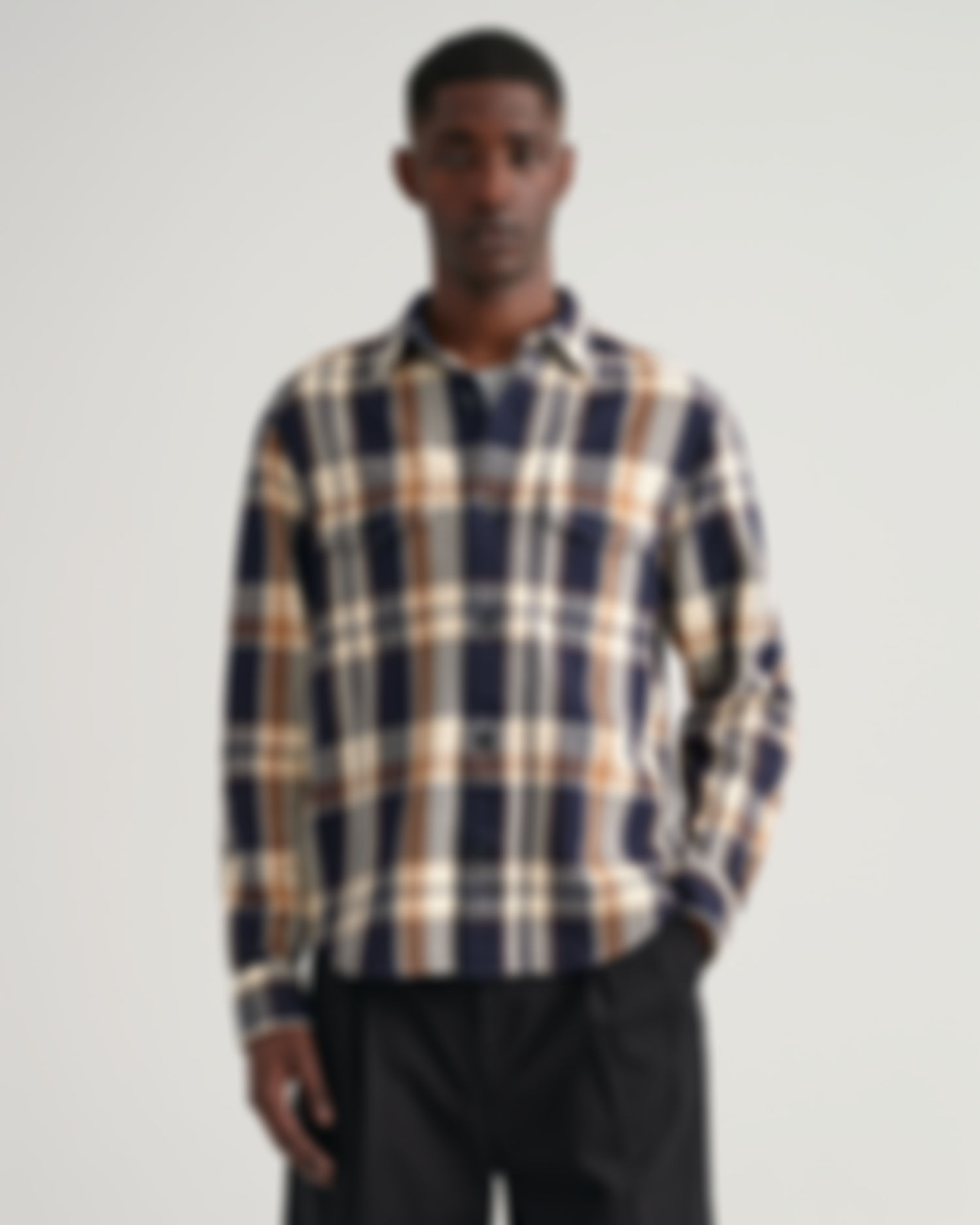 Heavy Twill Check Overshirt