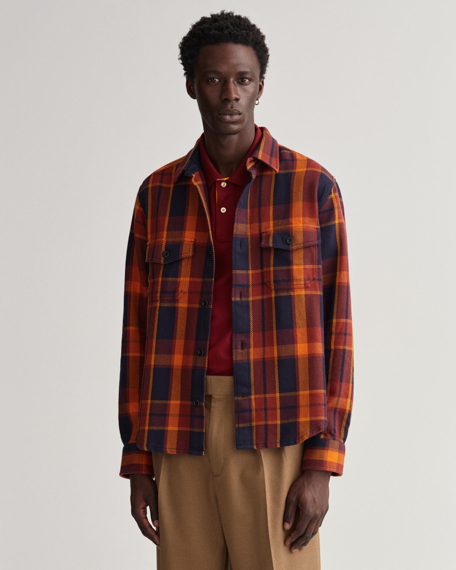 Heavy Twill Check Overshirt