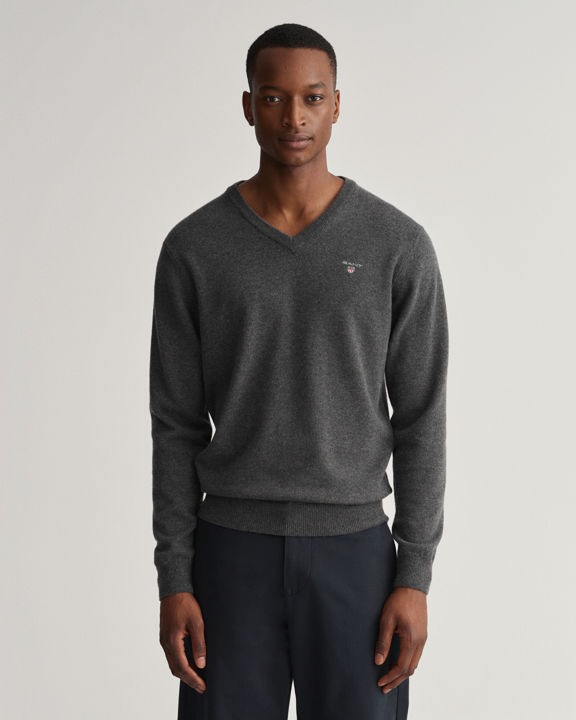 Super Fine Lambswool V-Neck Sweater