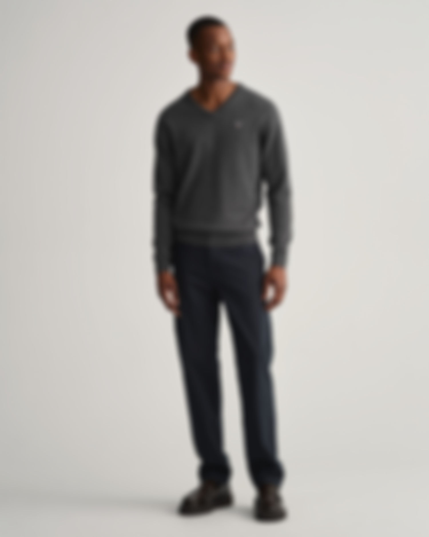 Super Fine Lambswool V-Neck Sweater