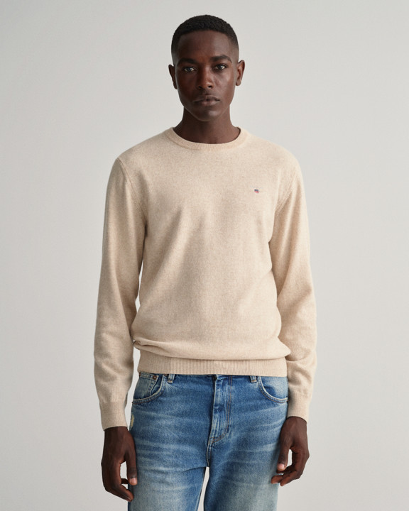 Super Fine Lambswool Crew Neck Sweater