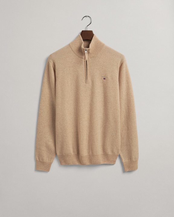 Super Fine Lambswool Half-Zip Sweater