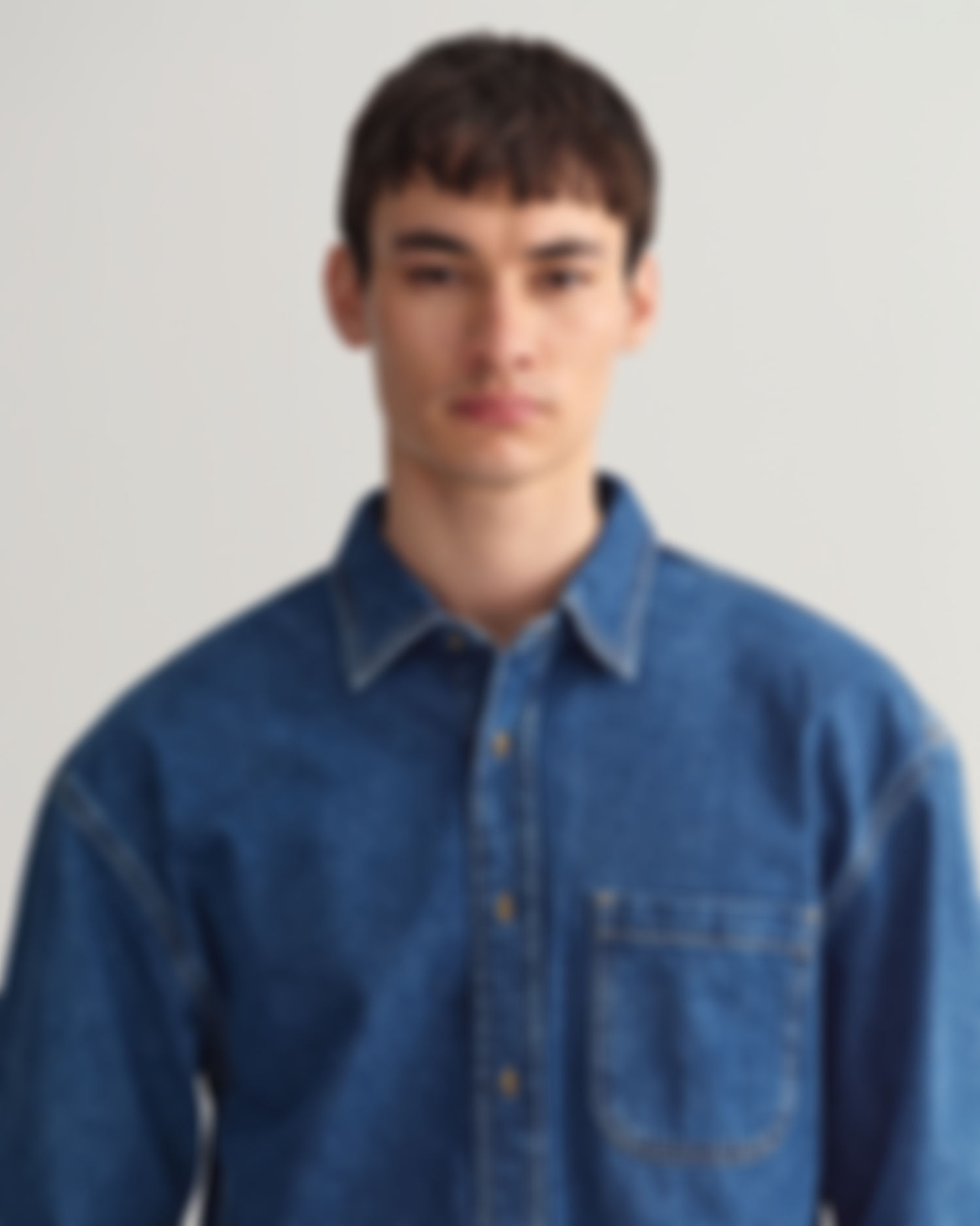 Oversized Denim Twill Shirt