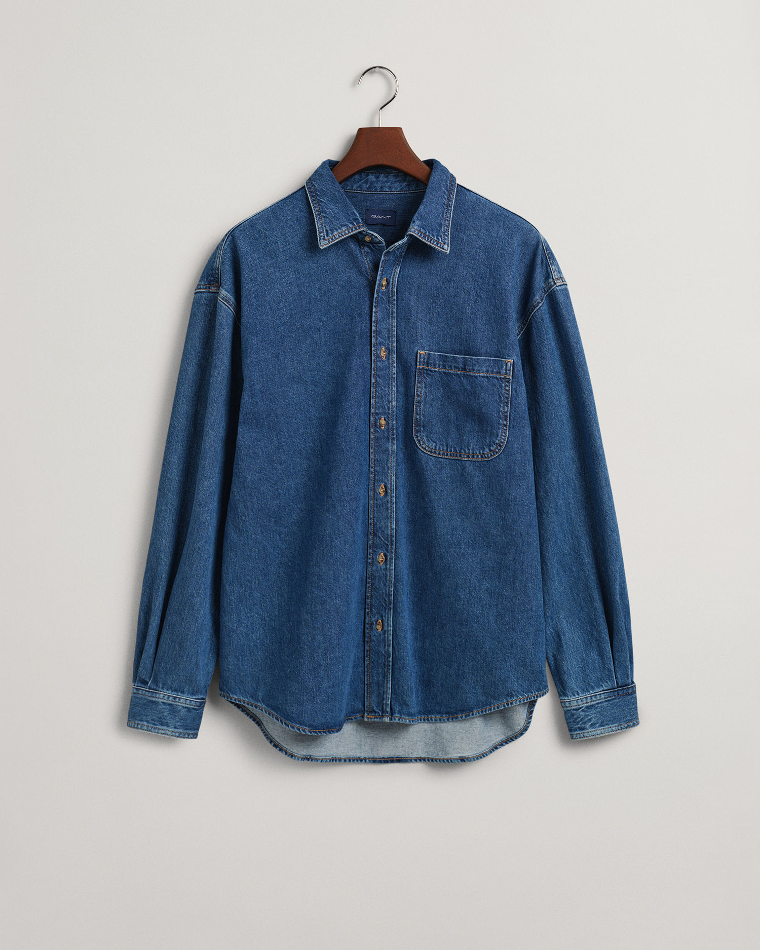 Oversized Denim Twill Shirt