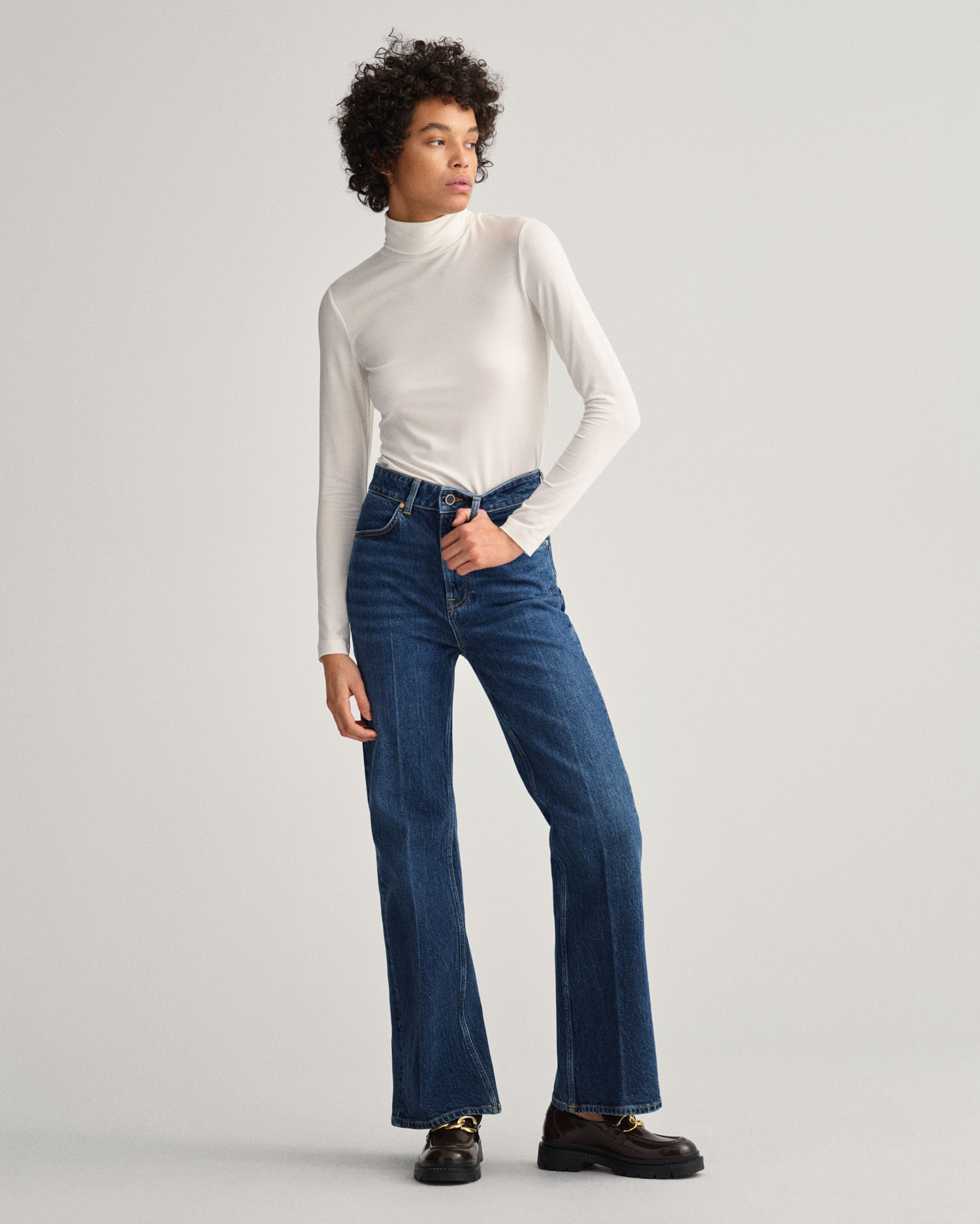 High-Waisted Flare Jeans