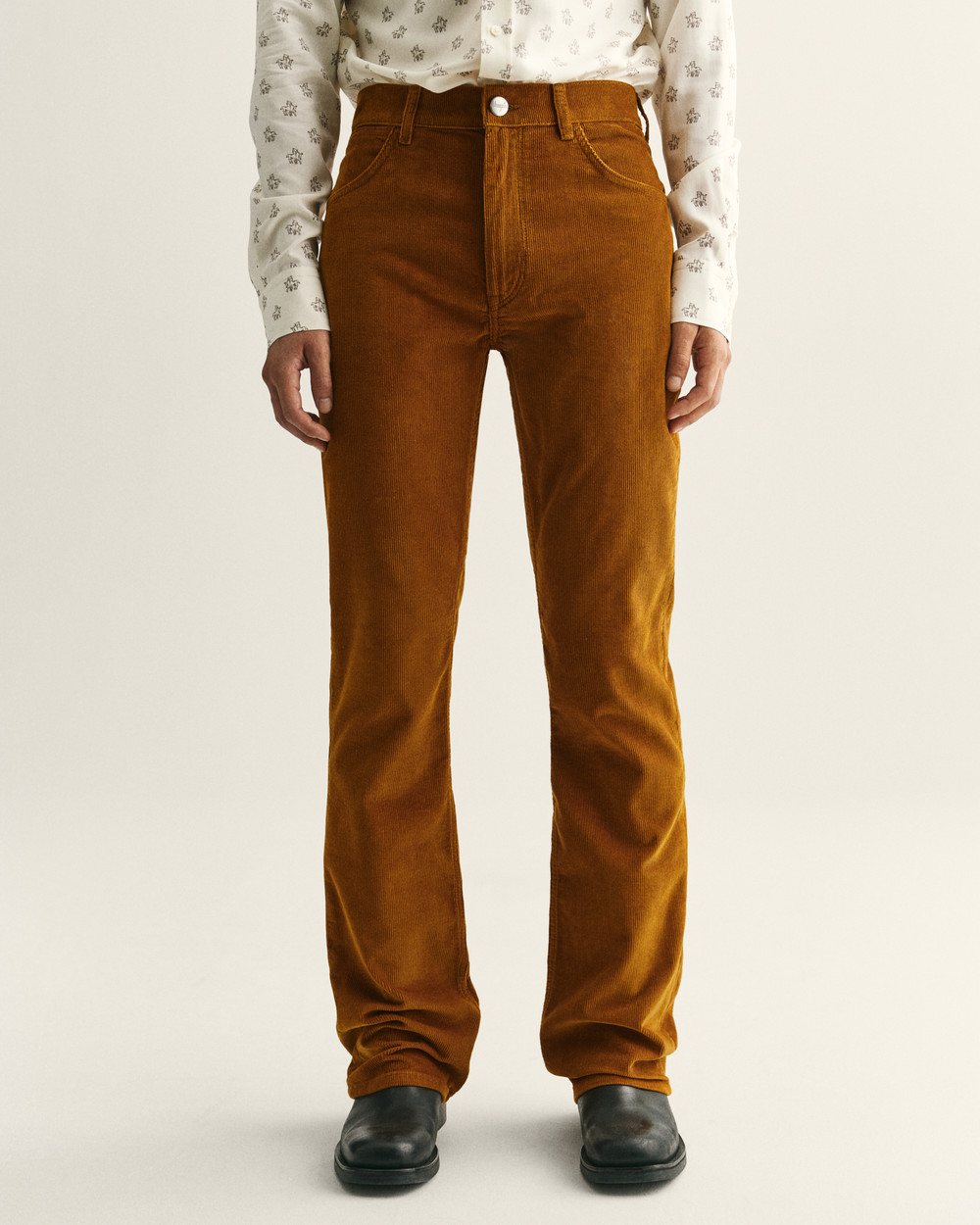 Wrangler Nutmeg Brown Casey Corduroy Trousers  Urban Outfitters UK