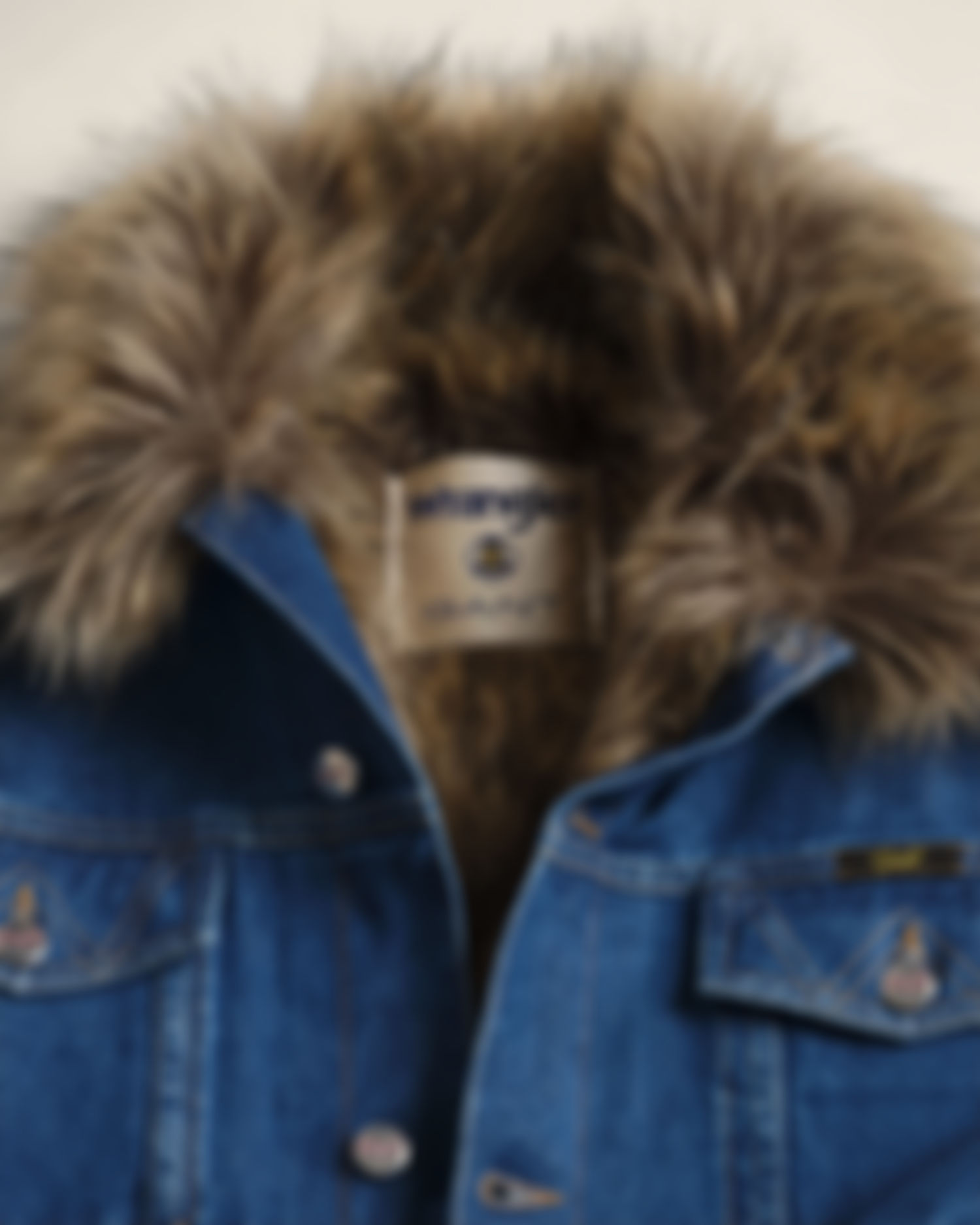 GANT x Wrangler Denim Faux Fur Jacket