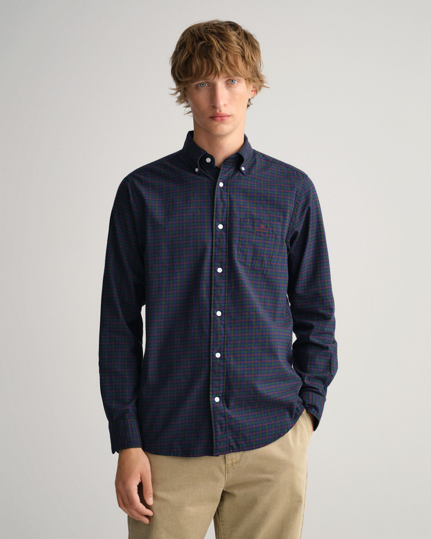 Regular Fit Gingham Twill Shirt