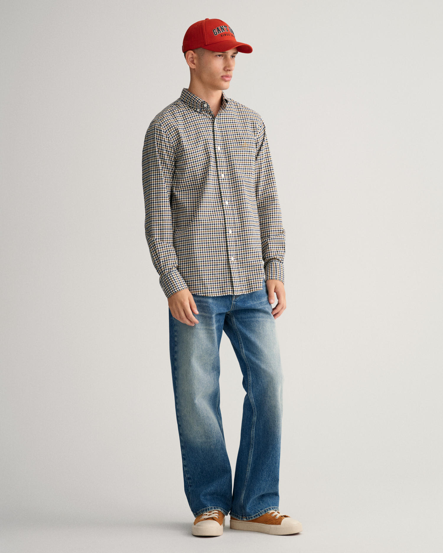 Regular Fit Gingham Twill Shirt