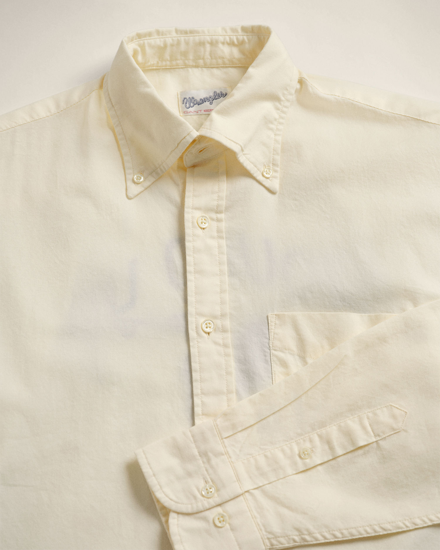 GANT x Wrangler Brodert Oxfordskjorte i Relaxed-Fit