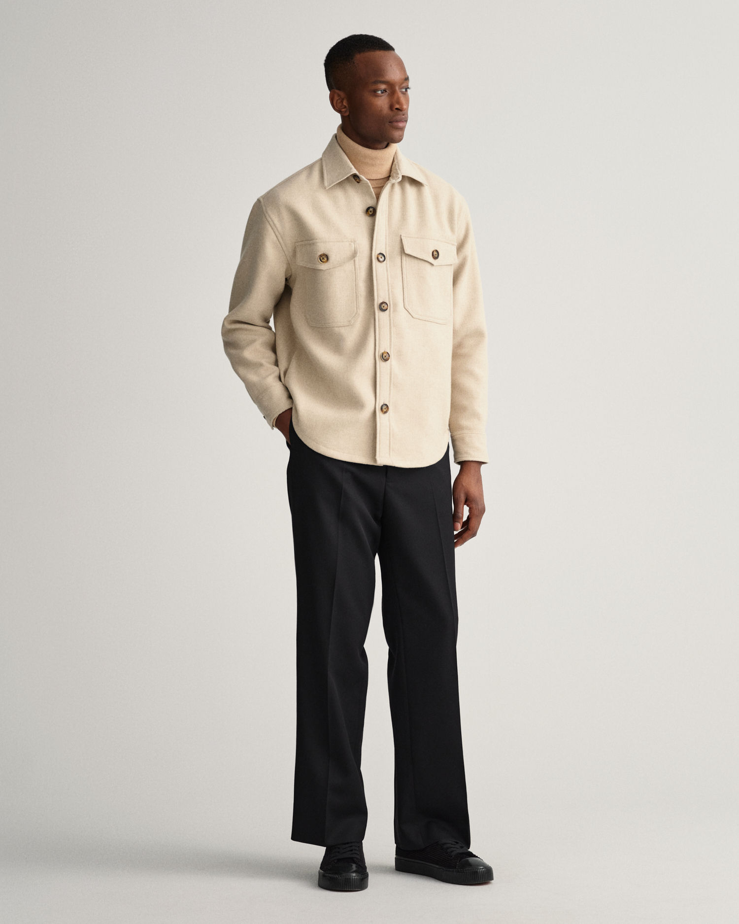 Wool Blend Overshirt