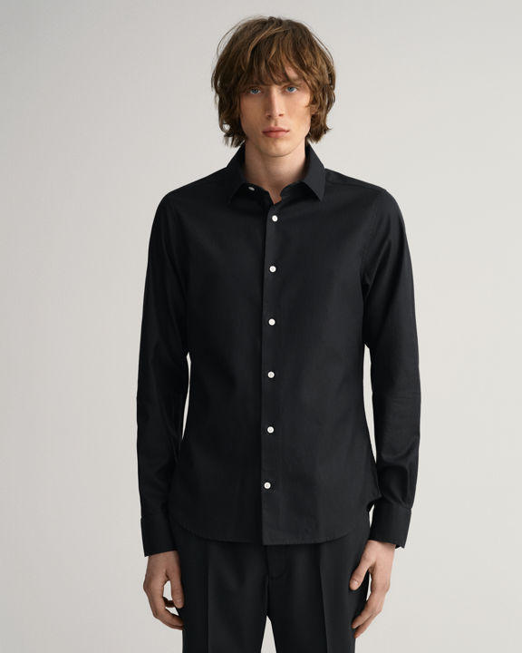 Slim Fit Solid Twill Shirt