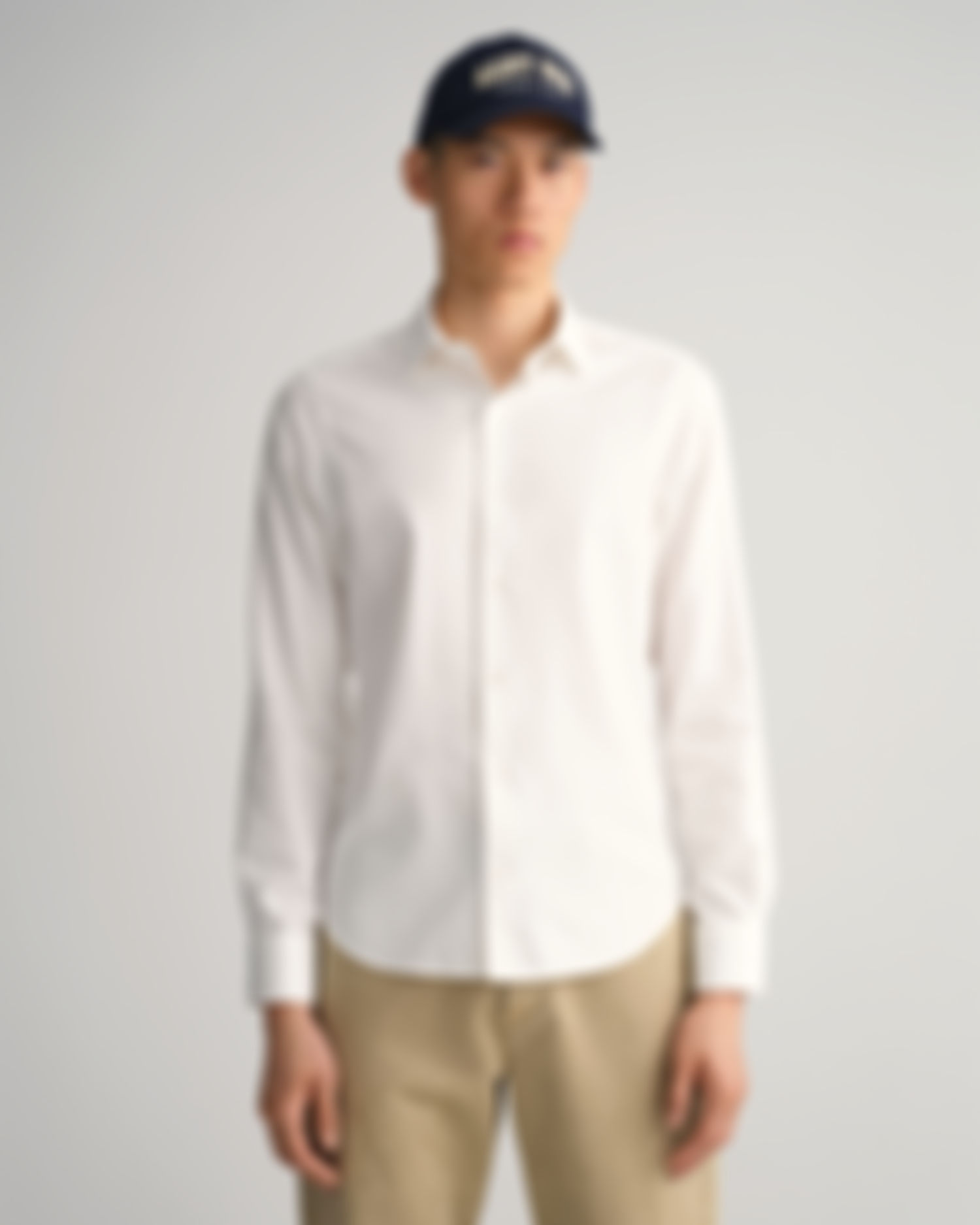 Slim Fit Solid Twill Shirt