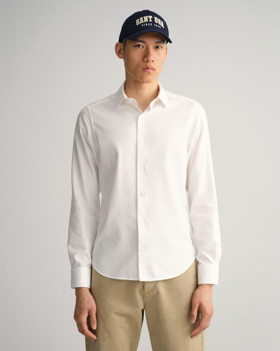 Slim Fit Solid Twill Shirt