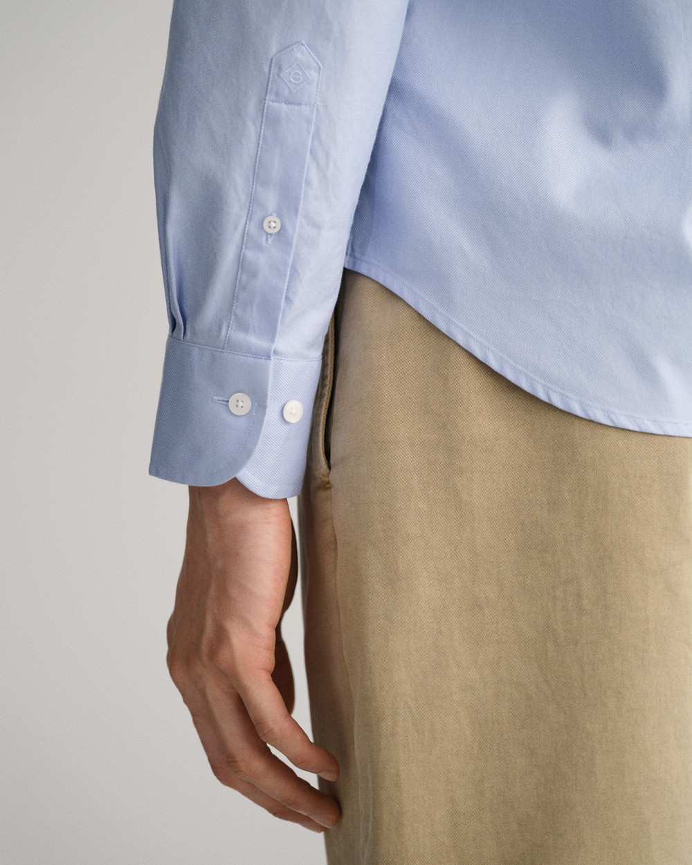 Slim Fit Solid Twill Shirt