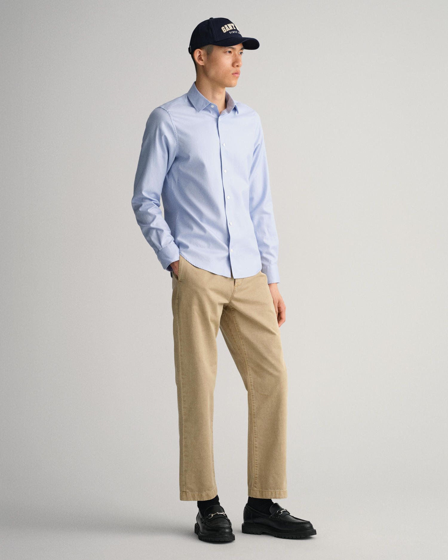 Slim Fit Solid Twill Shirt