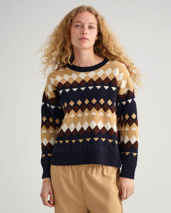 Fairisle Crew Neck Sweater