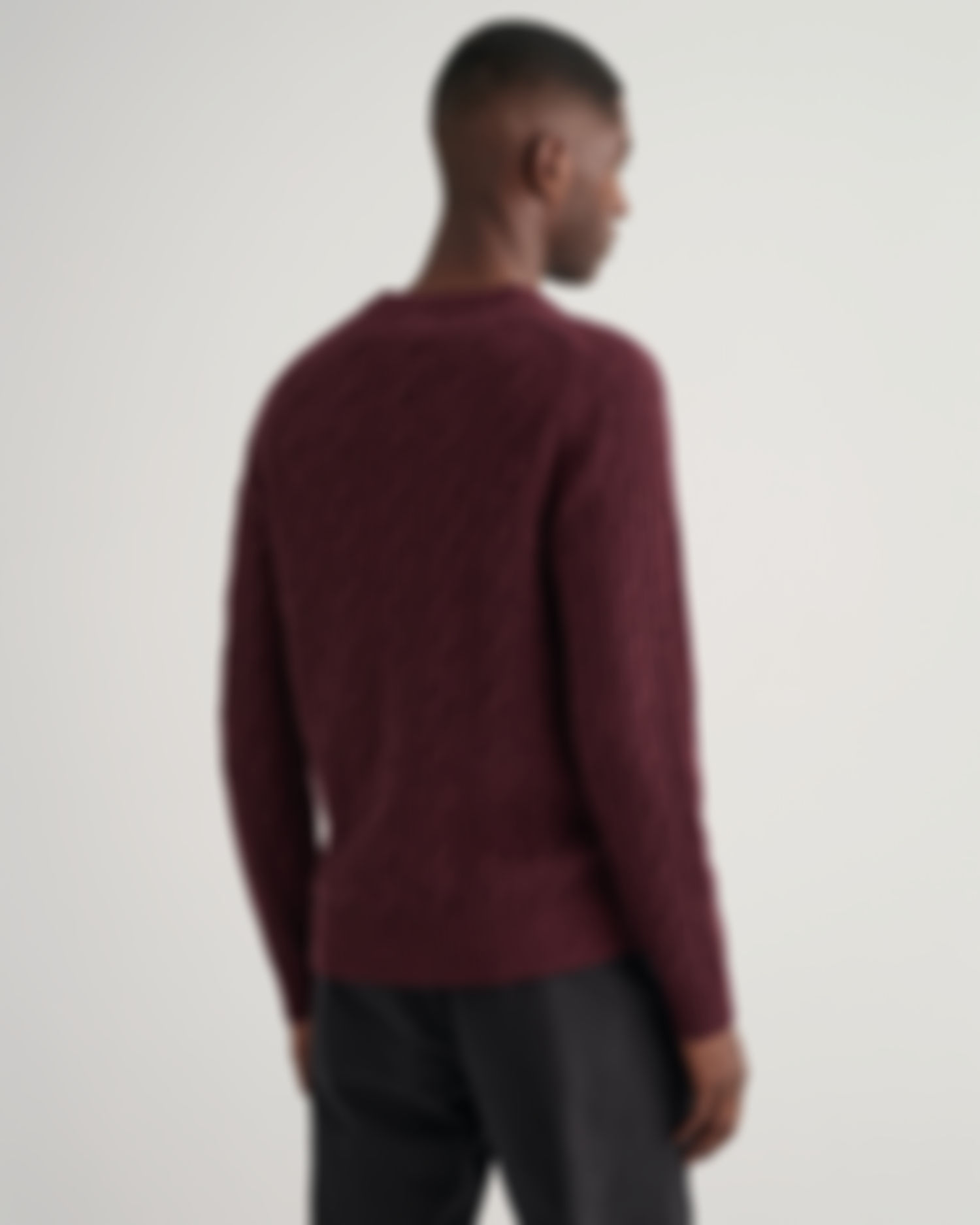 Lambswool Cable Crew Neck Sweater