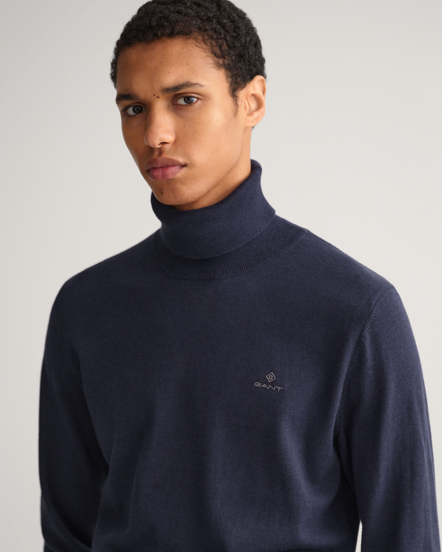 Cotton Cashmere Rollneck Sweater