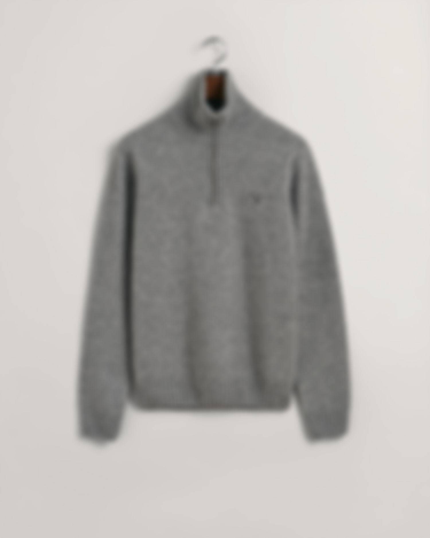 Brushed Wool Half-Zip Sweater
