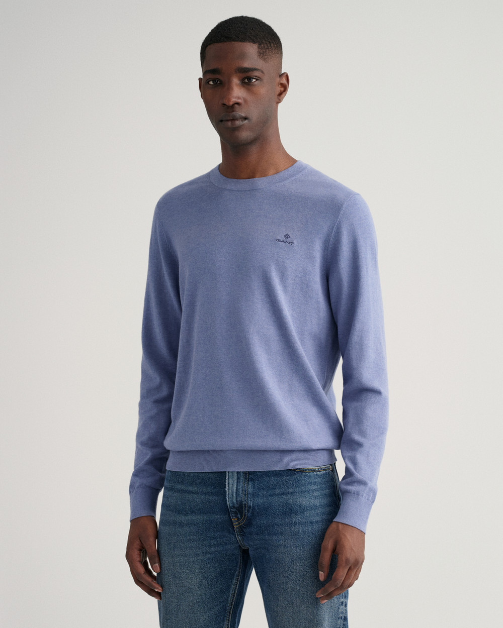 Cotton Cashmere Crew Neck Sweater