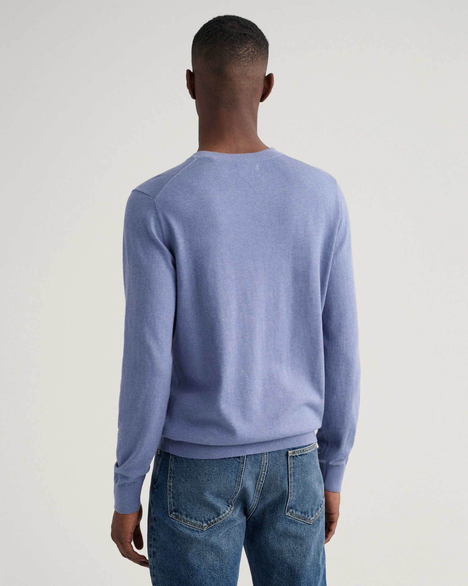 Cotton Cashmere Crew Neck Sweater