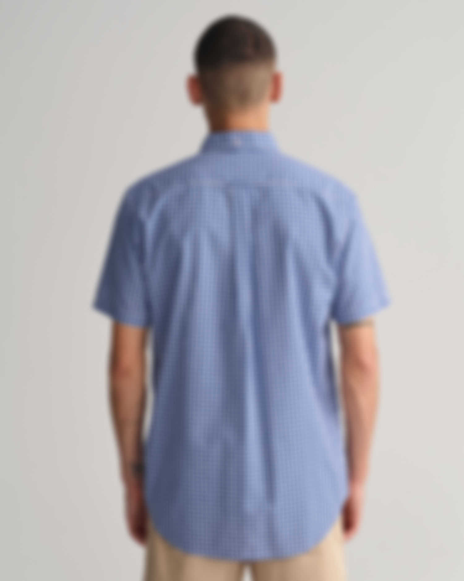 Regular Fit Broadcloth Gingham Short Sleeve Shirt