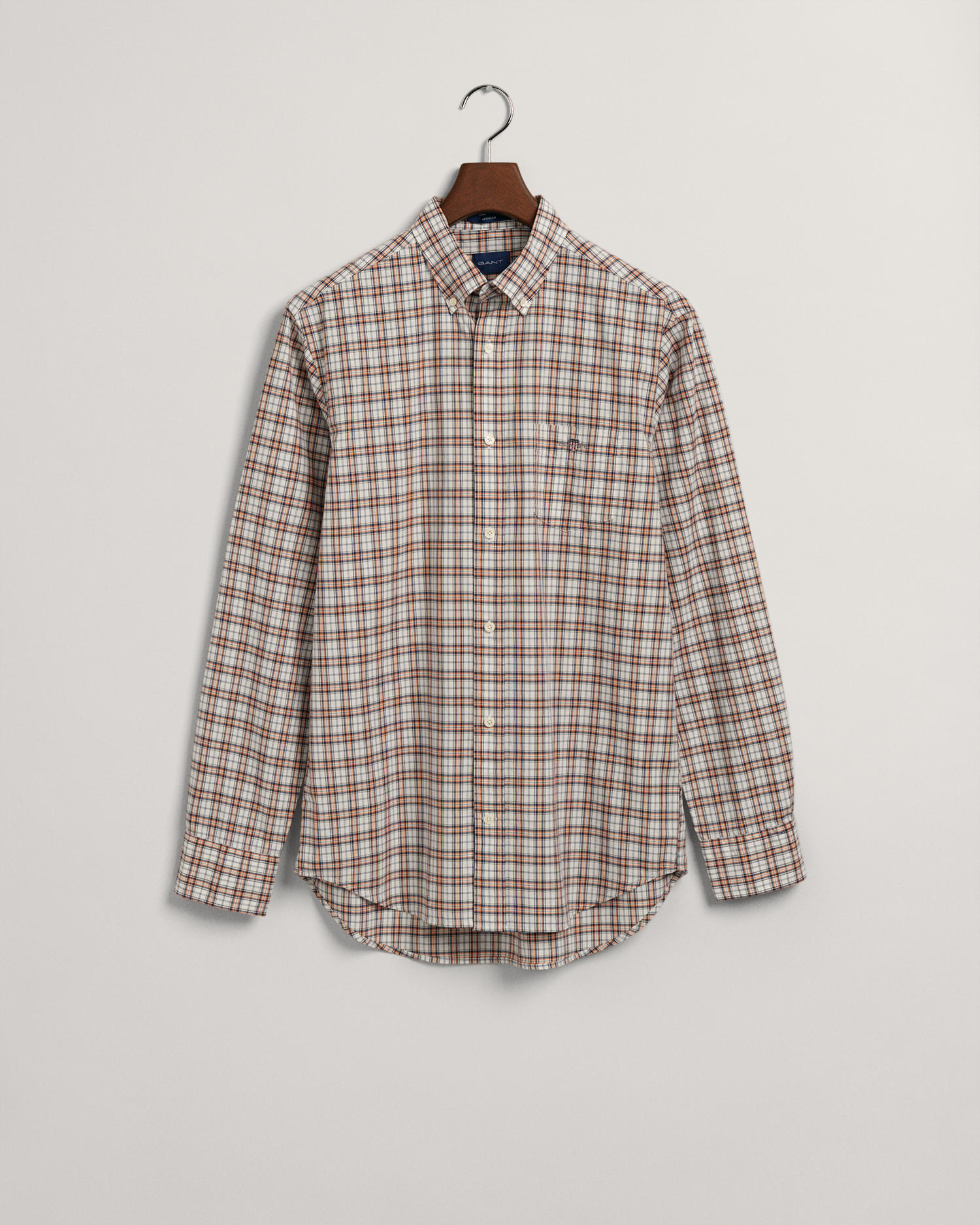 REG POPLIN MICRO CHECK SHIRT