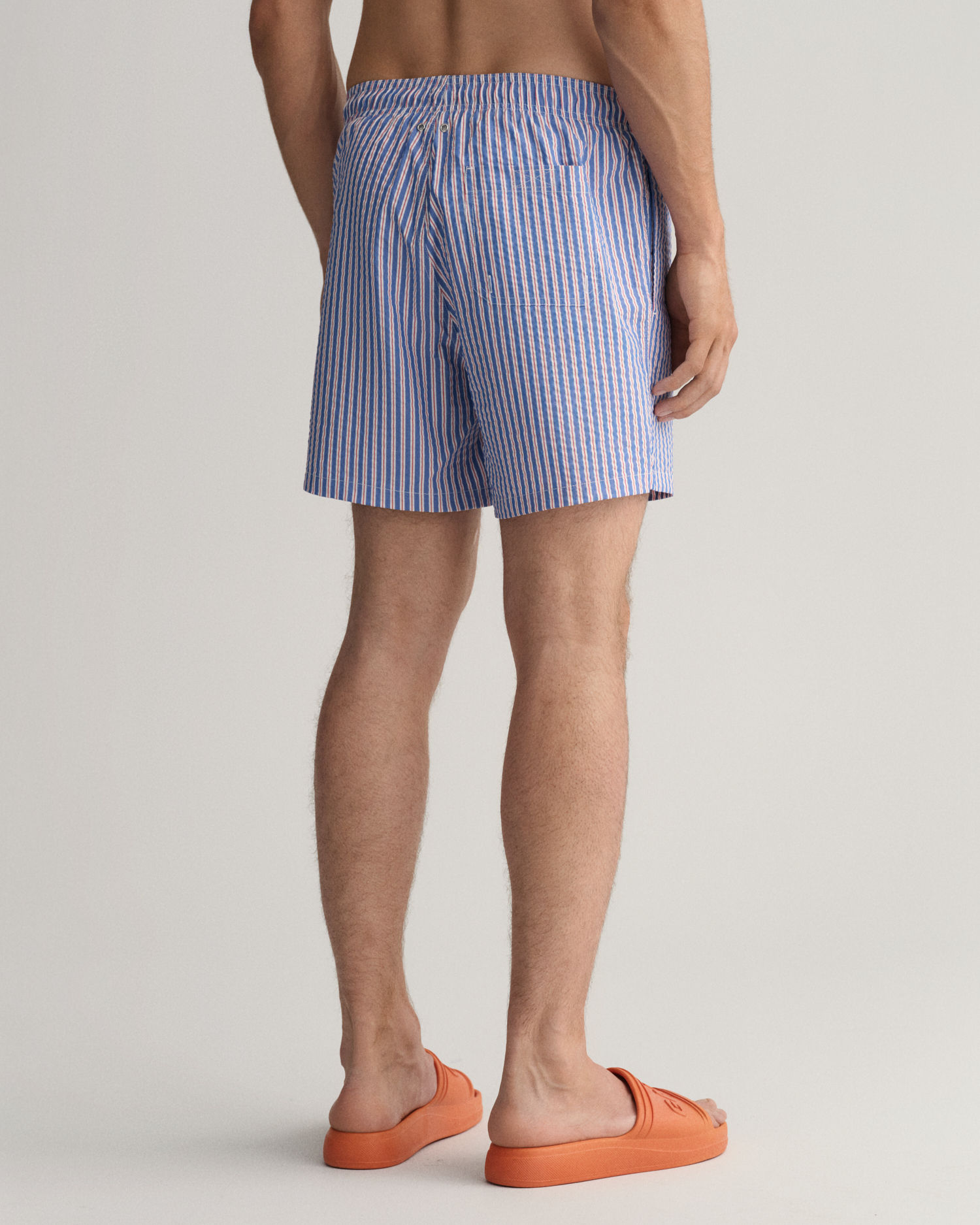 Classic Fit Seersucker Swim Shorts