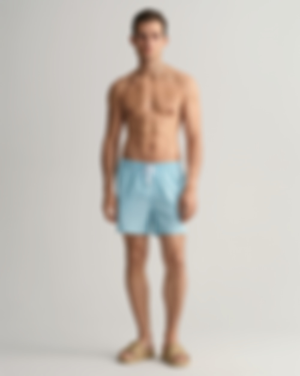 Classic Fit Seersucker Swim Shorts