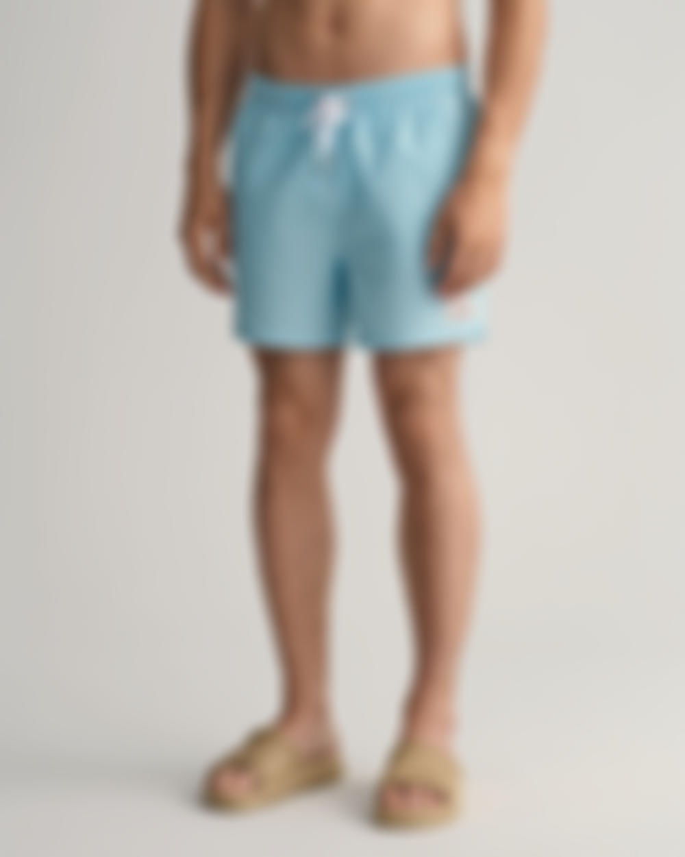 Classic Fit Seersucker Swim Shorts