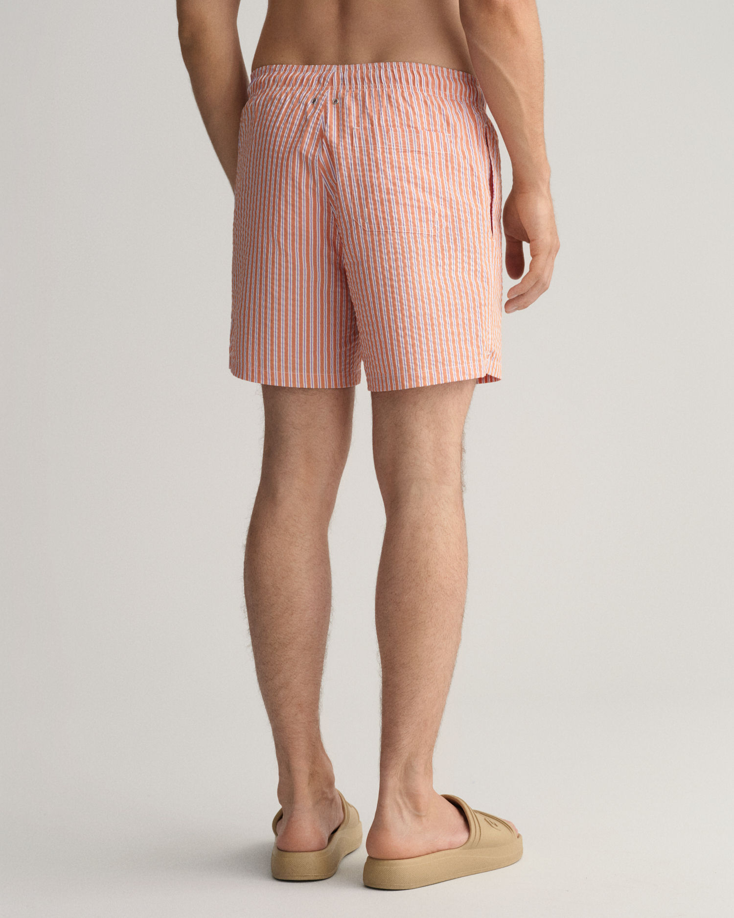 Classic Fit Seersucker Swim Shorts