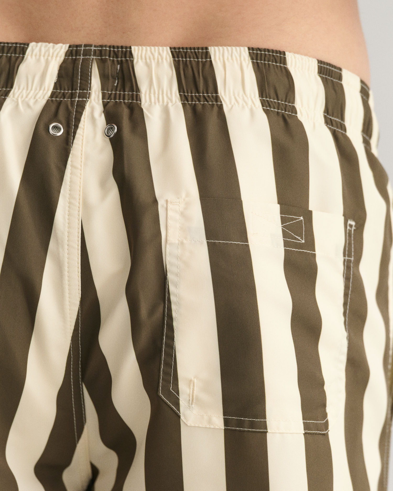 Classic Fit Block Stripe Swim Shorts