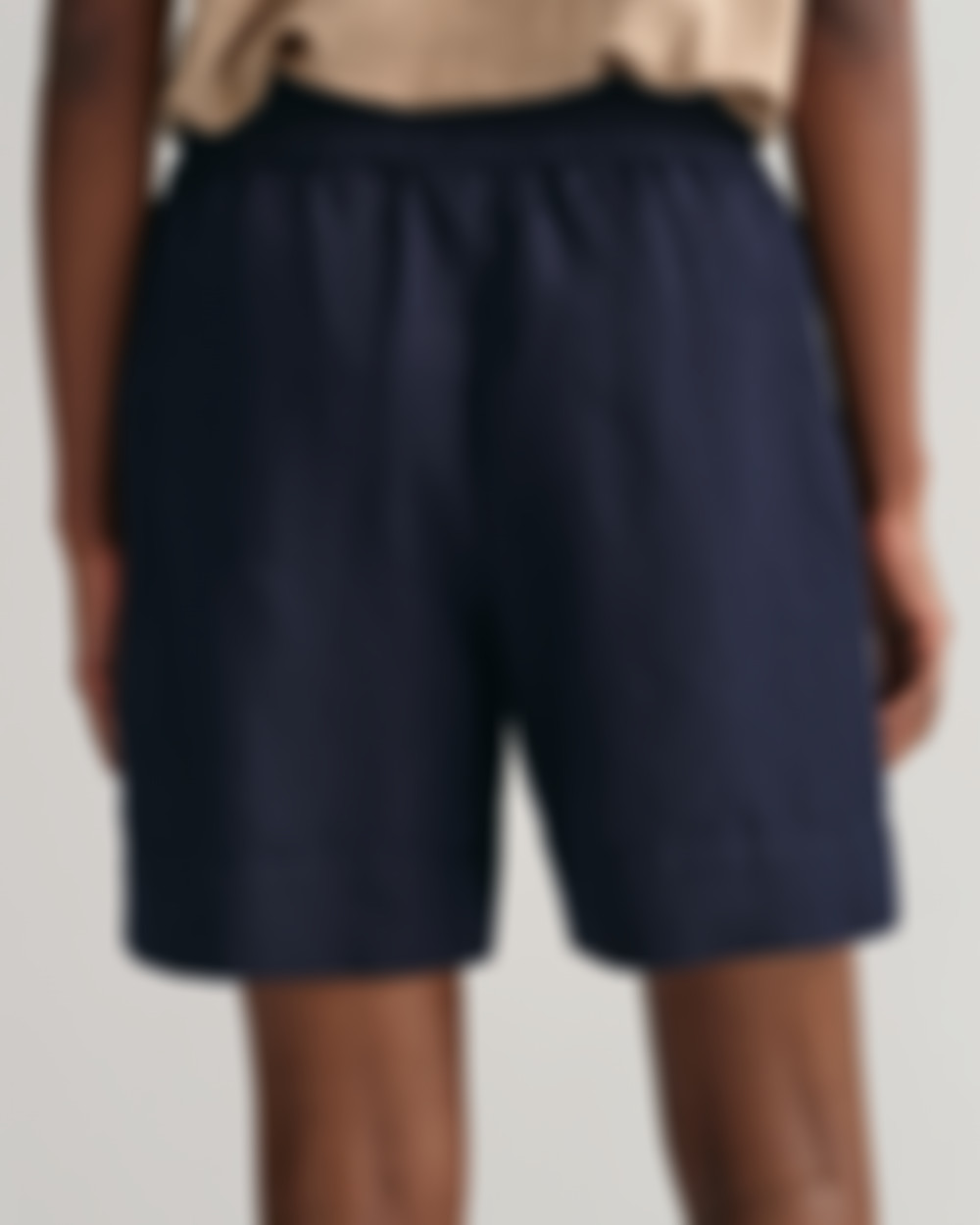 Pull-On Shorts i Lin- og Viskoseblanding