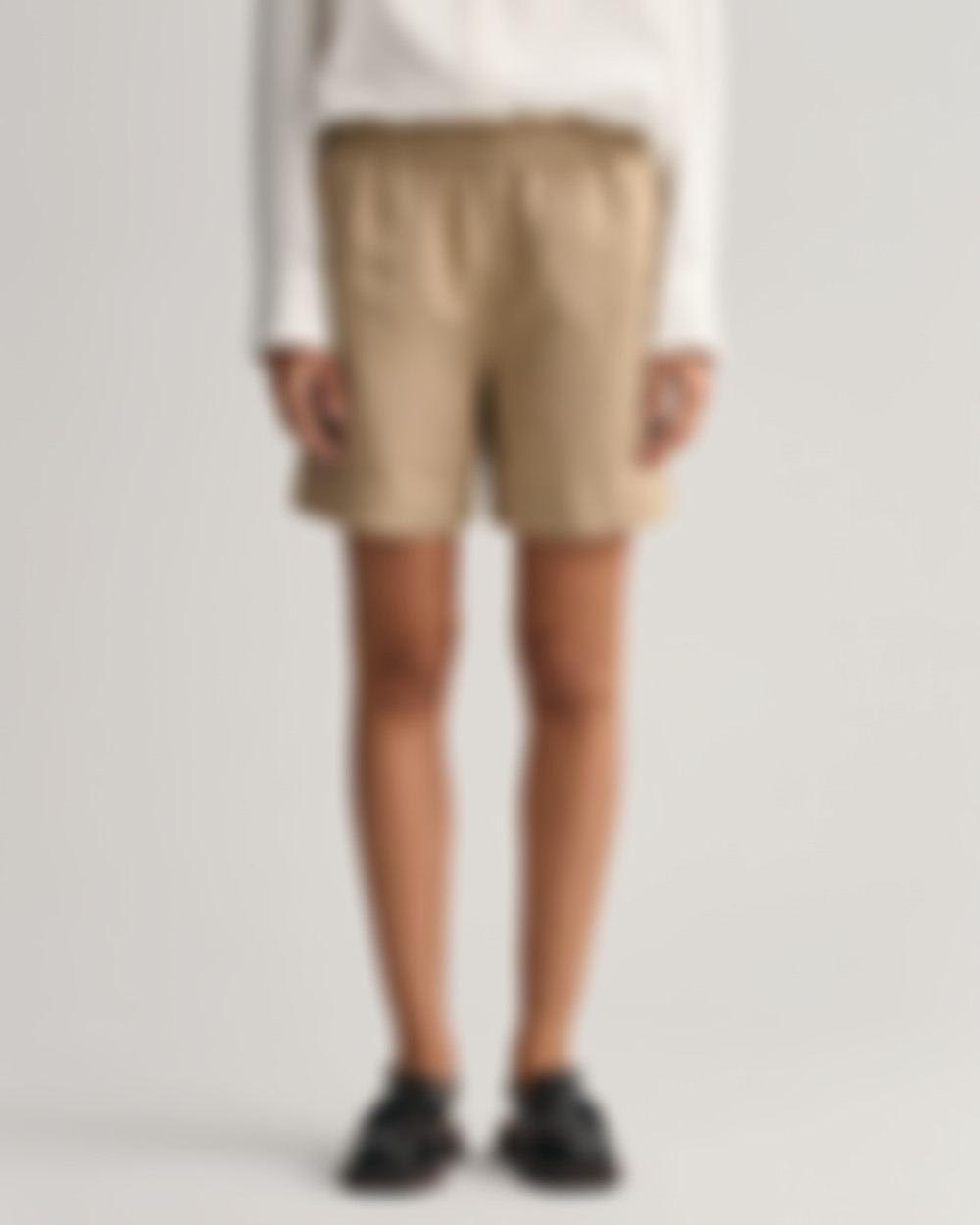 Pull-On Shorts i Lin- og Viskoseblanding