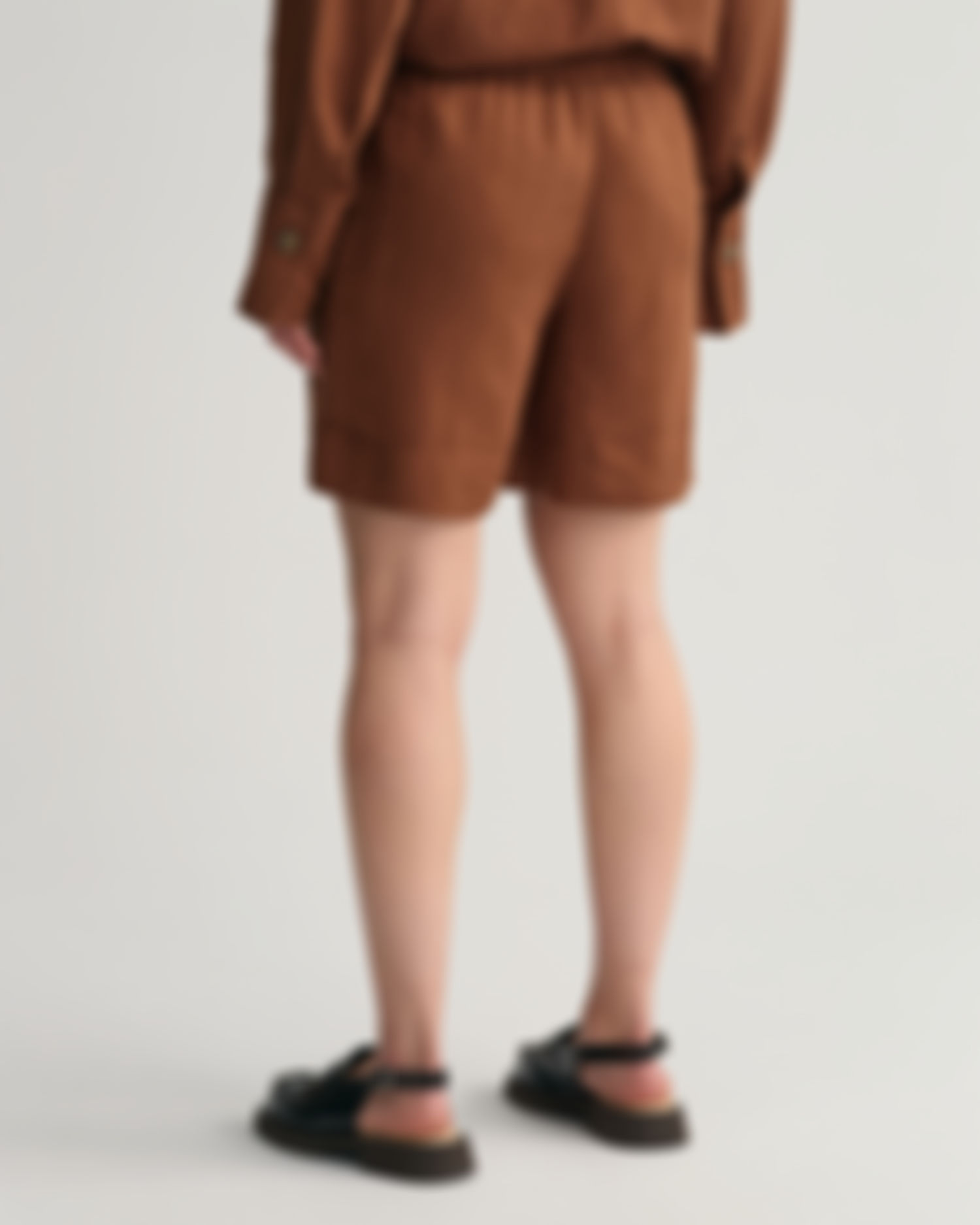 Pull-On Shorts i Lin- og Viskoseblanding