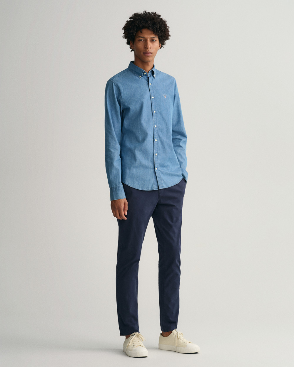 Slim Fit Indigo Shirt