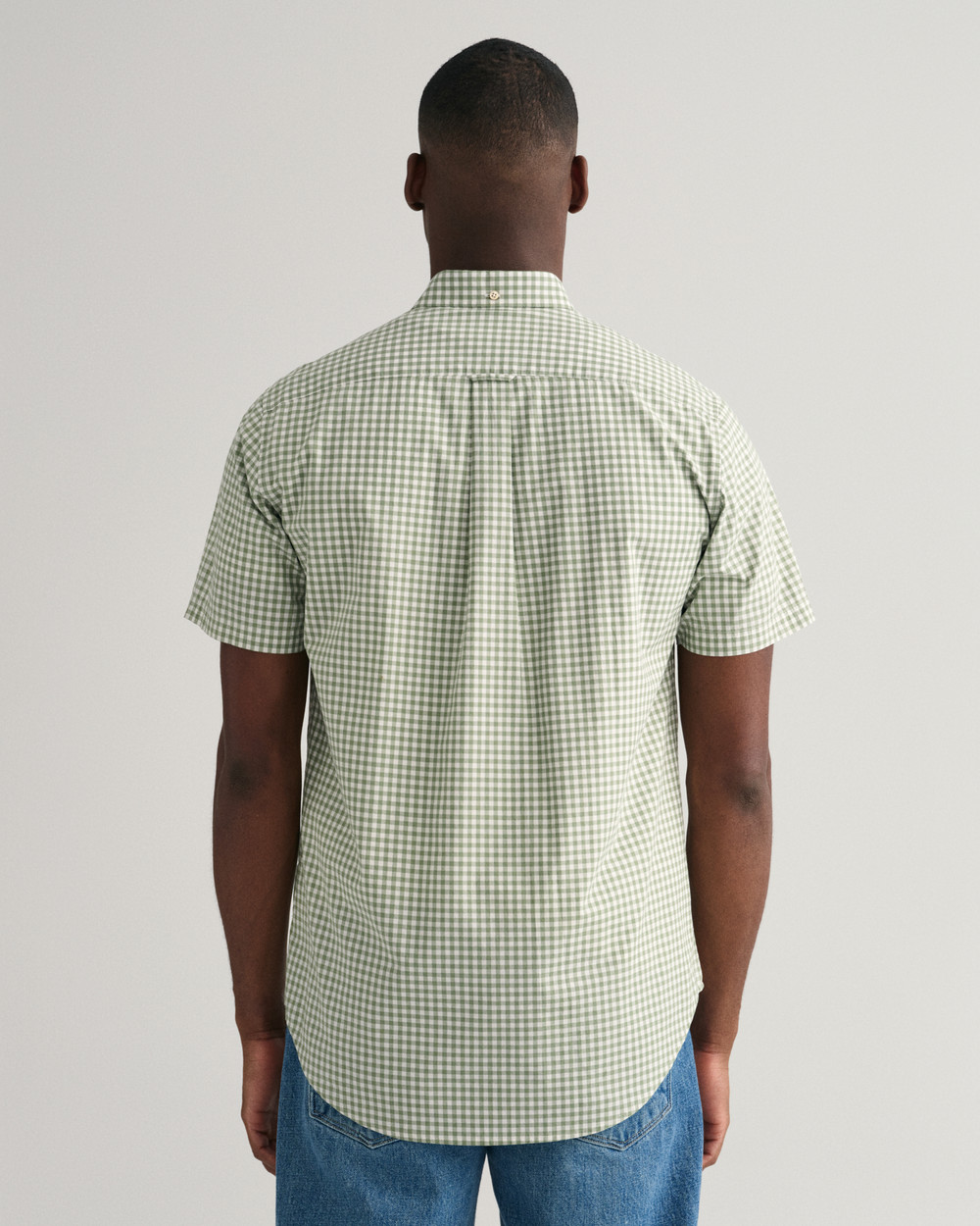 Regular Fit Broadcloth Gingham Short Sleeve Shirt