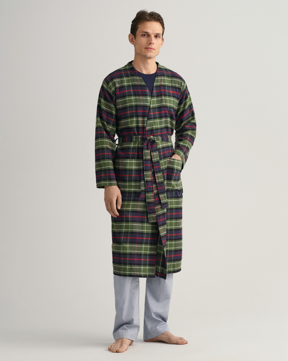 Unisex Flanell-Morgenkåpe