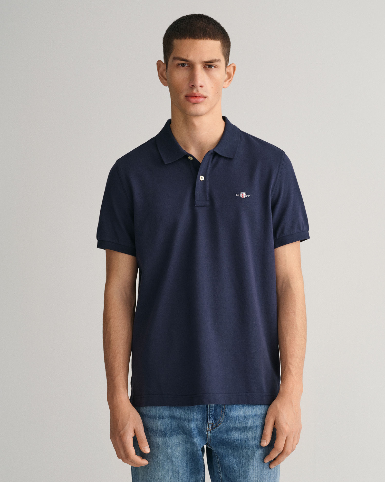 Regular Fit Shield Piqué Polo Shirt 