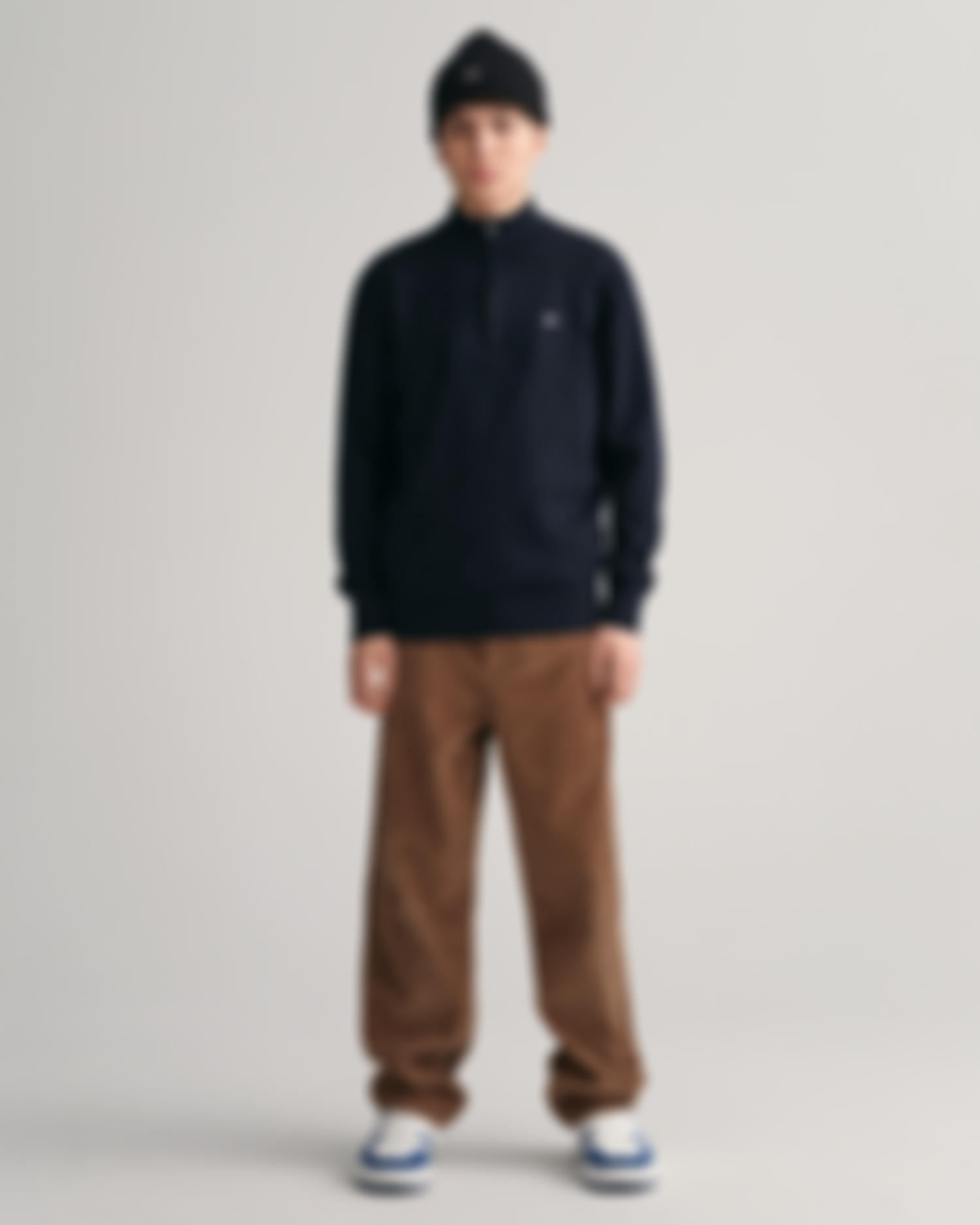 Teens Shield Cotton Half Zip Genser 