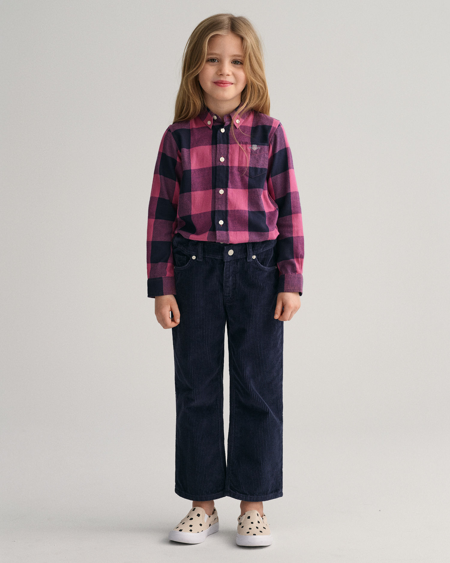 Corduroy-bukser med avslappet passform for barn 
