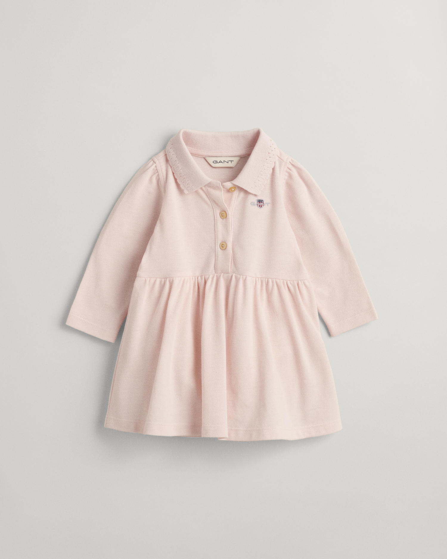 Baby Girl Shield Piqué Rugger Dress 