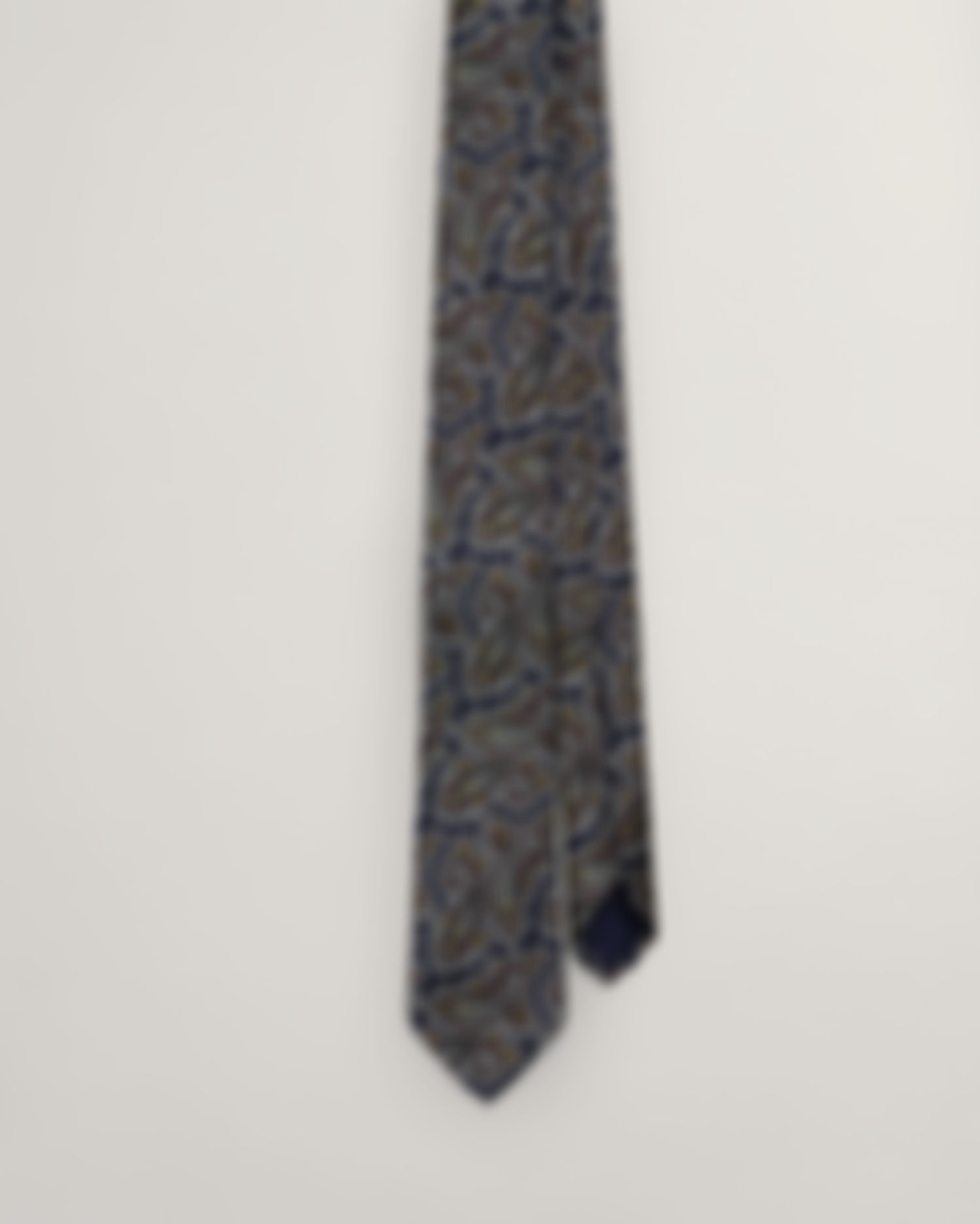 Paisley-slips i silke 