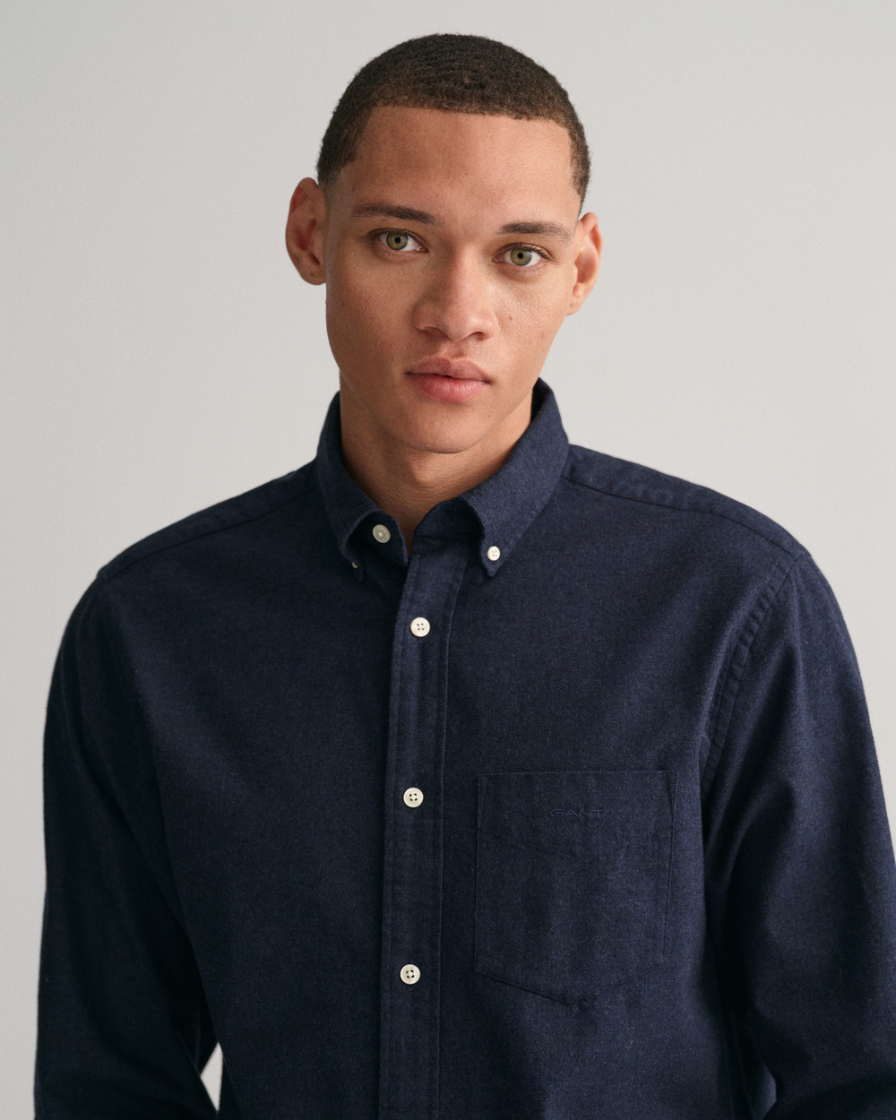 Regular Fit Flanell Melange Shirt 