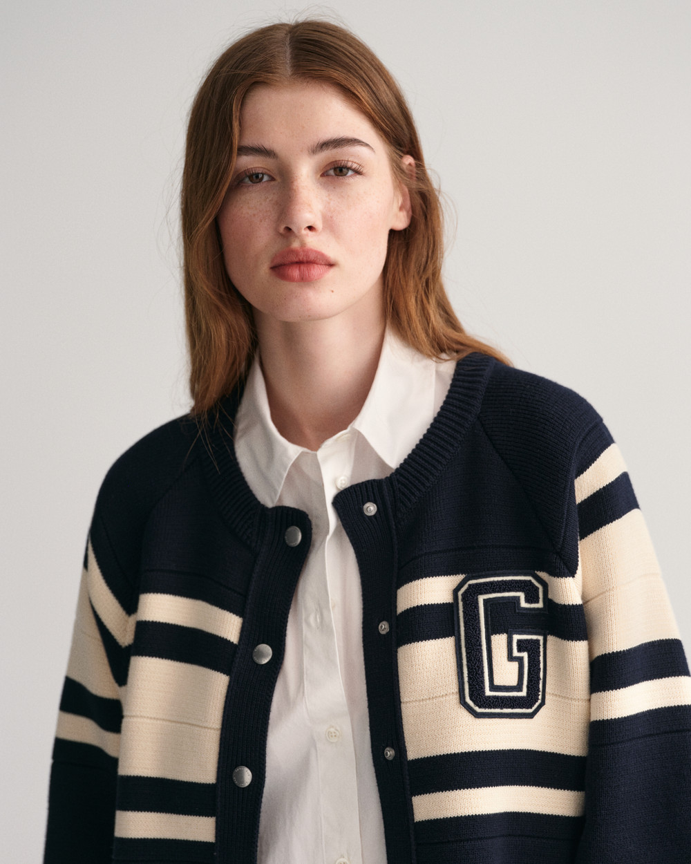 Strikket GANT Varsity Cardigan 