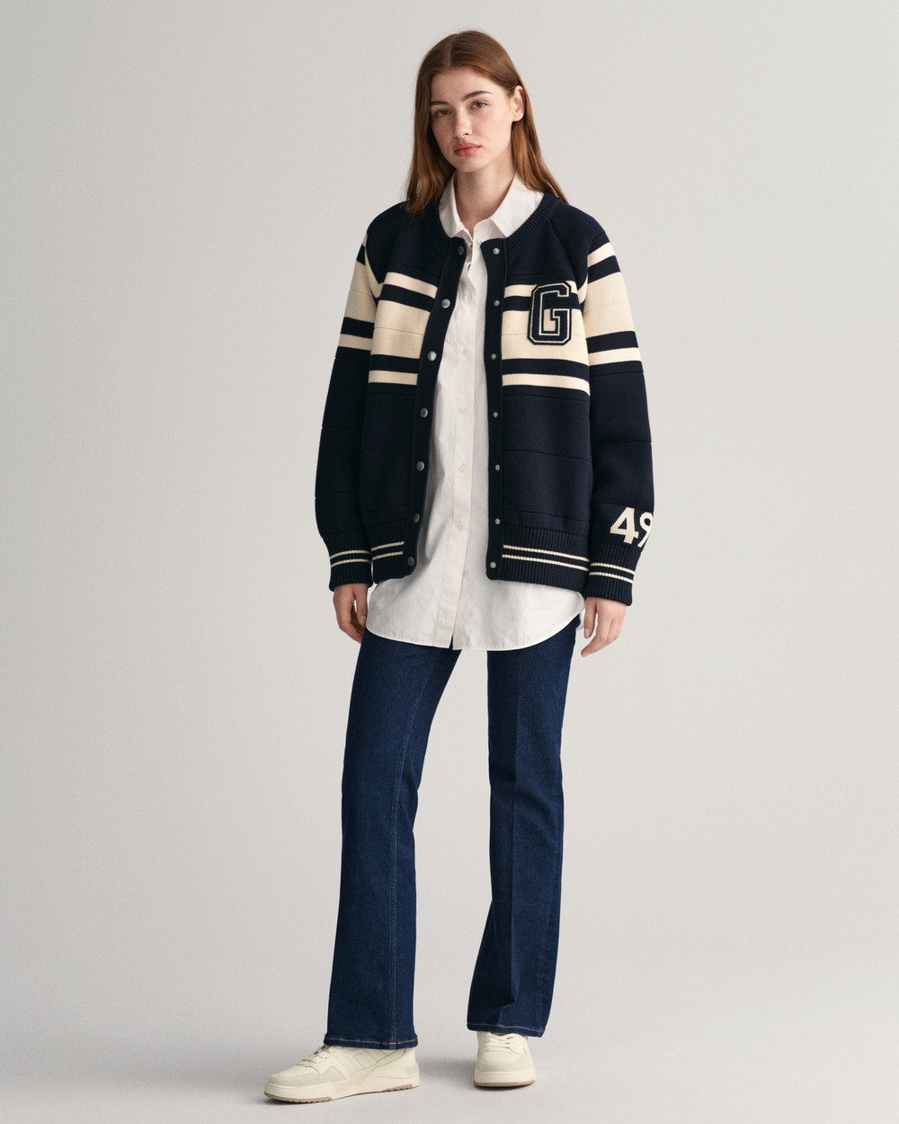 Strikket GANT Varsity Cardigan 