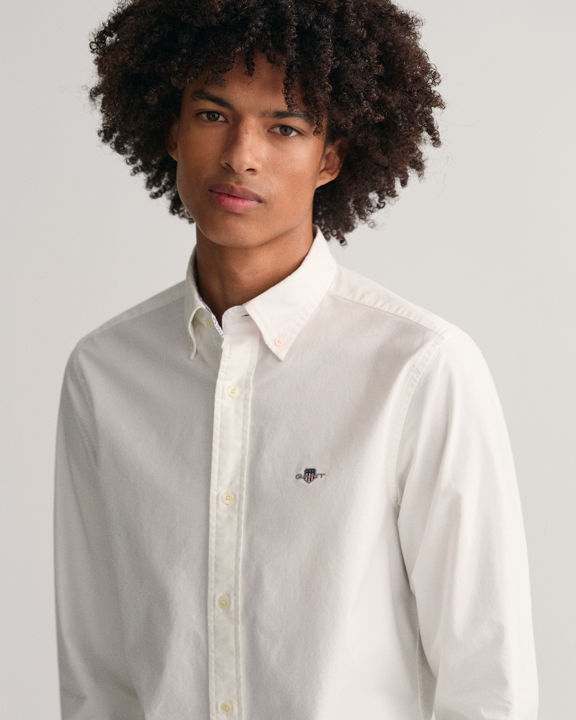 SLIM OXFORD STRETCH-SKJORTE 