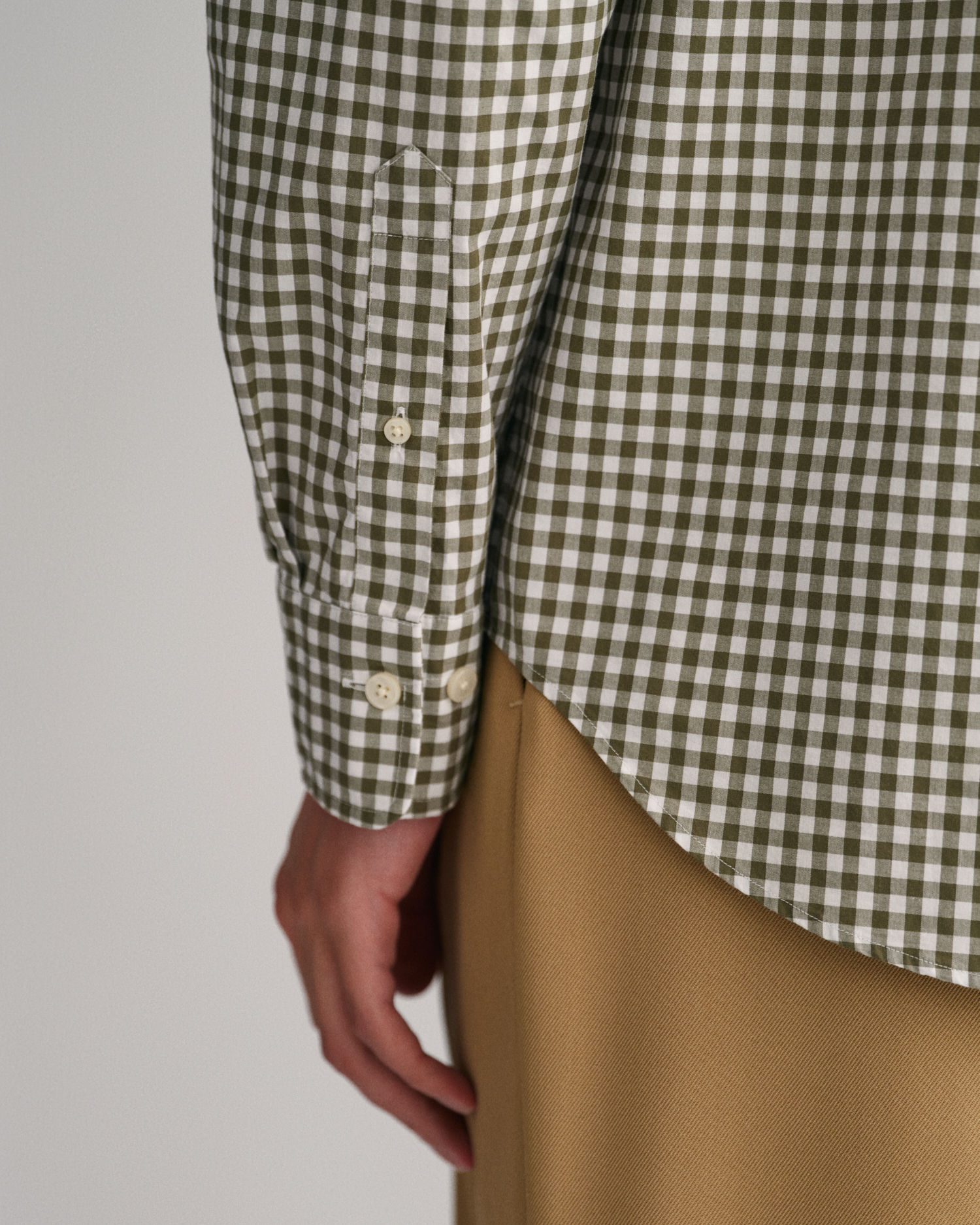 REG POPLIN GINGHAM SHIRT